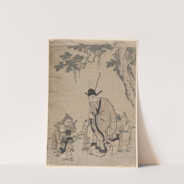 Old Sage Teaching a Moral by Suzuki Harunobu