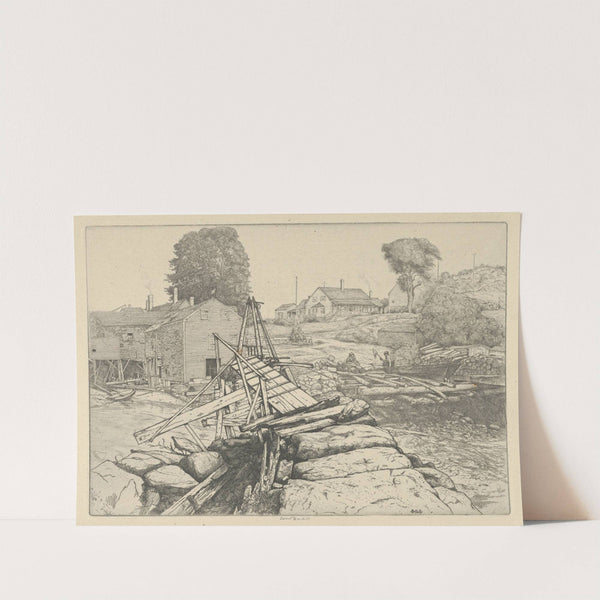 Old Sea Dam (1900-1925) by Ernest Haskell