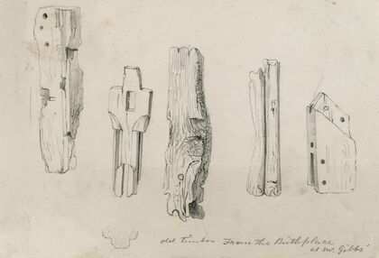 Old timber from the Birthplace