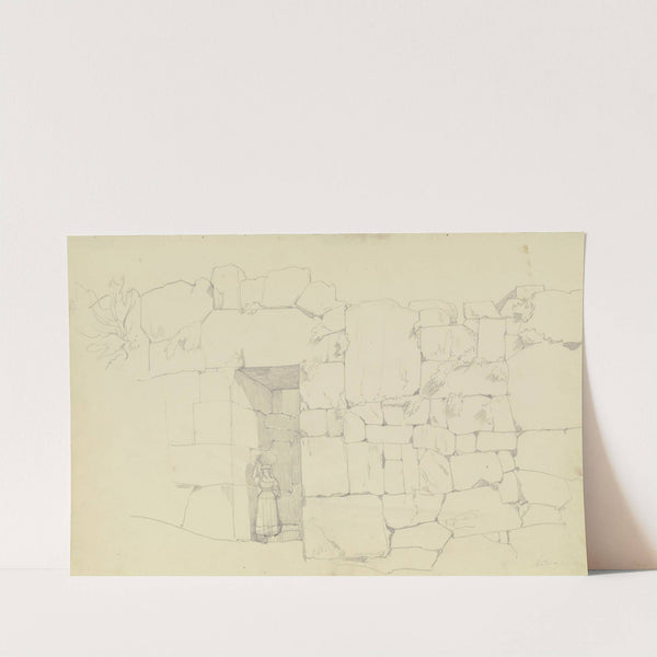 Old wall near Alatri (1831) by August Lucas