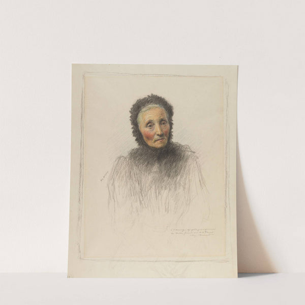 Old Woman by Eugène Burnand