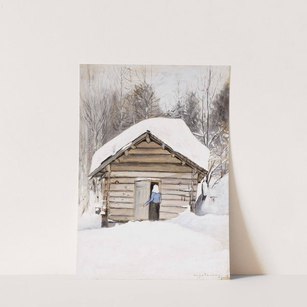 Old Woman At The Sauna Door by Hugo Simberg