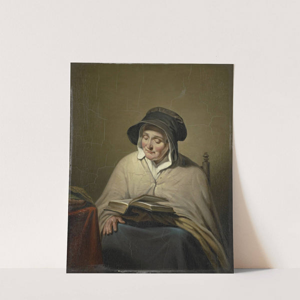 Old Woman Reading by Cornelis Kruseman