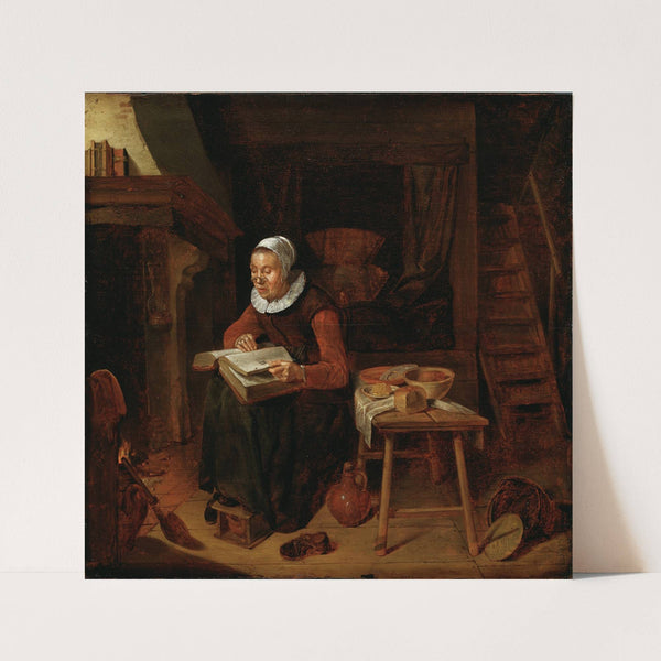 Old Woman Reading the Bible by Quirijn Van Brekelenkam