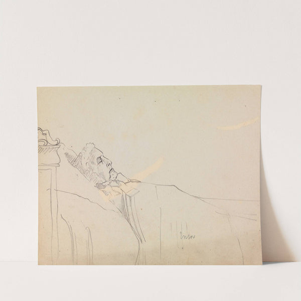 Old Woman Sleeping by James Ensor