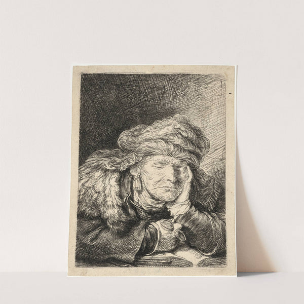 Old Woman sleeping by Rembrandt van Rijn