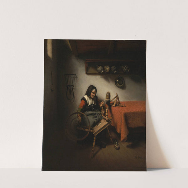 Old Woman Spinning (1650 - 1660) by Nicolaes Maes