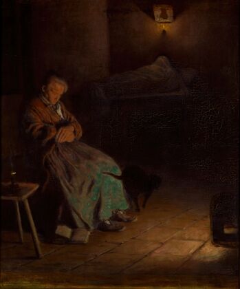Old Woman Watching Over a Dead Body II