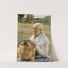 Old Woman With A Chip Basket (1882) by Albert Edelfelt