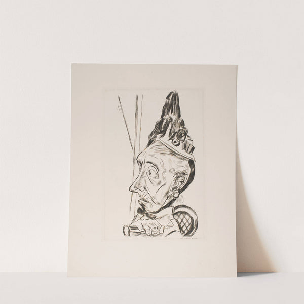 Old Woman with Bonnet (1920) by Max Beckmann