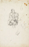 Old Zampogna player, sitting