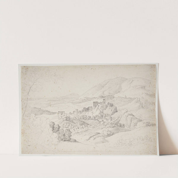 Olevano Romano Sabinerbjergene by Johan Ludvig Lund