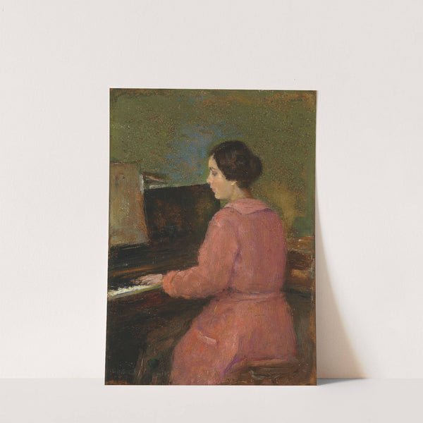 Olga au piano by Ivan Pavlovich Pokhitonov