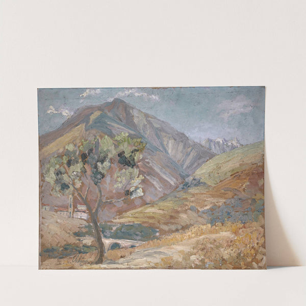 Olive in the Corsican Mountains by Ernst Schiess