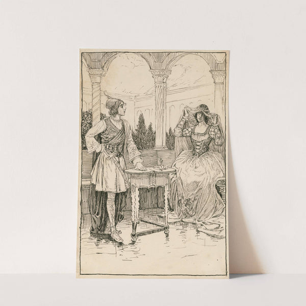 Olivia – I will draw the curtain and show you the picture (1917-1918) by Louis Rhead