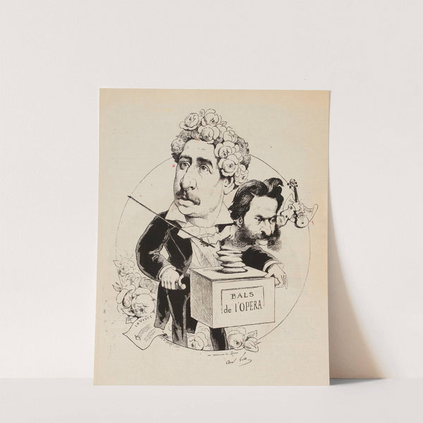 Olivier Métra Johann Strauss (1877) by André Gill