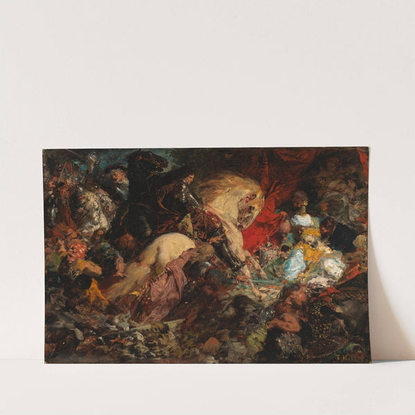 Ölskizze zum Türkenlouis by Ferdinand Keller