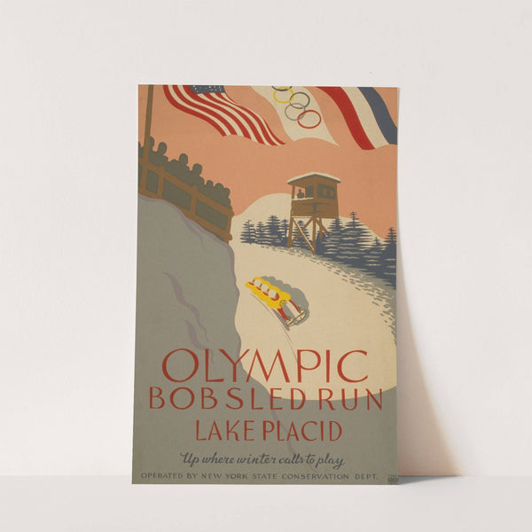 Olympic bobsled run, Lake Placid Up where winter calls to play by Anonymous