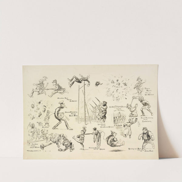 Olympic Games. In the new Berlin Stadium (1915) by William Henry Walker