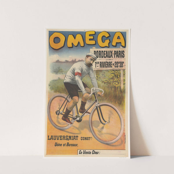 Omega. Bordeaux-Paris, 1er Rivièrre en 20h.39m. Lauvergniat constructeur (1898) by Imp. Paul Dupont