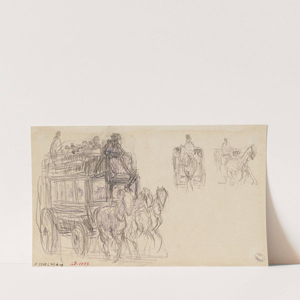 Omnibus et fiacres (1895 - 1905) by Frédéric Houbron