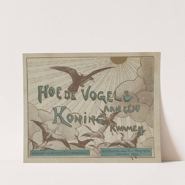 Omslag voor de serie 'Hoe de vogels aan een koning kwamen' by Theo van Hoytema