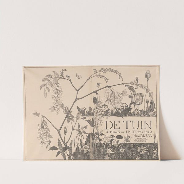 Omslag voor het tijdschrift ‘De Tuin’ (1899) by Theo van Hoytema