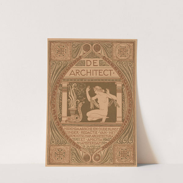 Omslagontwerp voor; De Architect, 1911 by Richard Nicolaüs Roland Holst