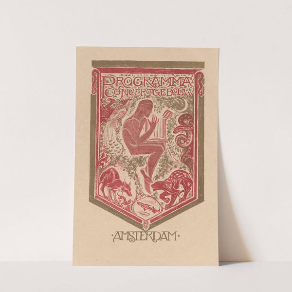 Omslagontwerp voor; Programma van het Concertgebouw Amsterdam by Richard Nicolaüs Roland Holst