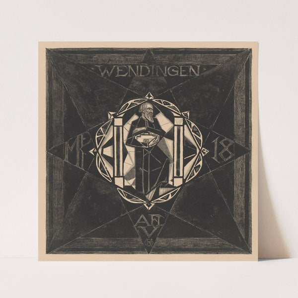 Omslagontwerp voor; Wendingen, 1918 (1918) by Richard Nicolaüs Roland Holst