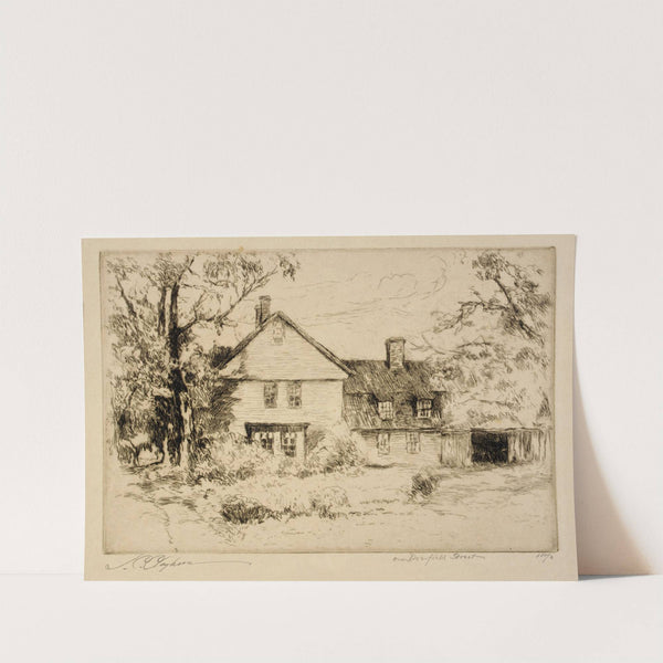 On Deerfield Street (Old House at Deerfield) by Joseph C. Claghorn