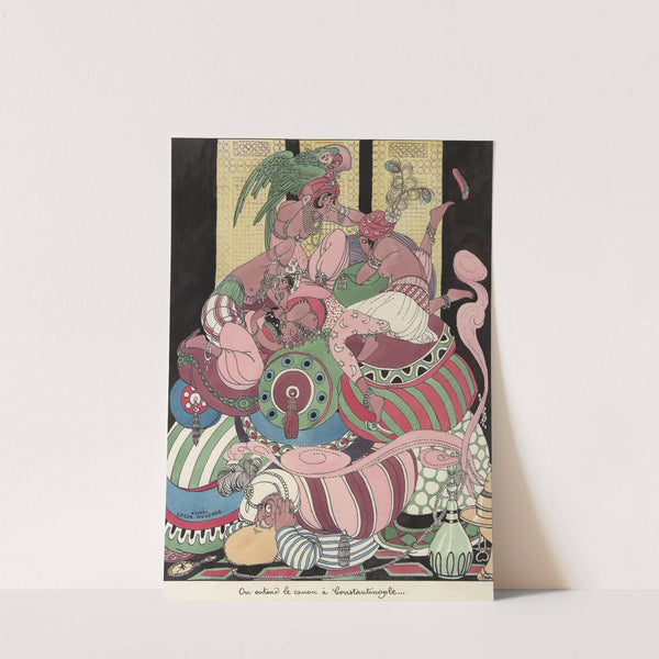 On entend le canon à Constantinople (1915) by Gerda Wegener