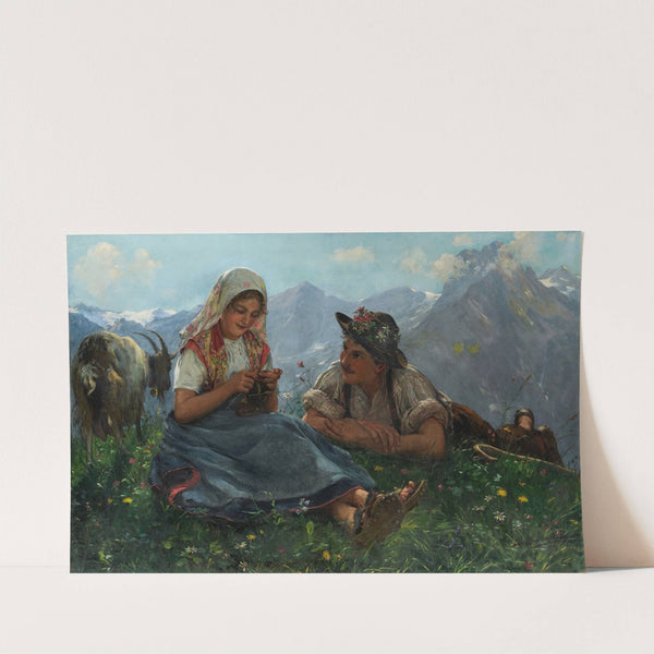 On Free Alpine Hights by Ernst Breitenstein