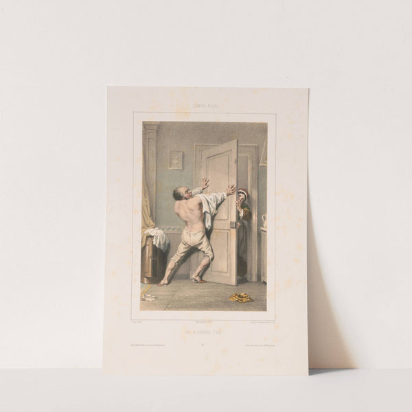 On n’entre pas (1852) by Edmé Jean Pigal