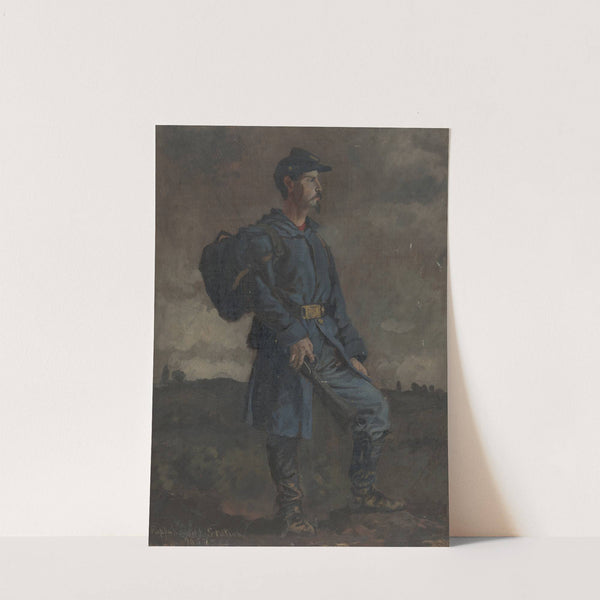 On picket, Rappahannock Station, Va. by Edwin Forbes