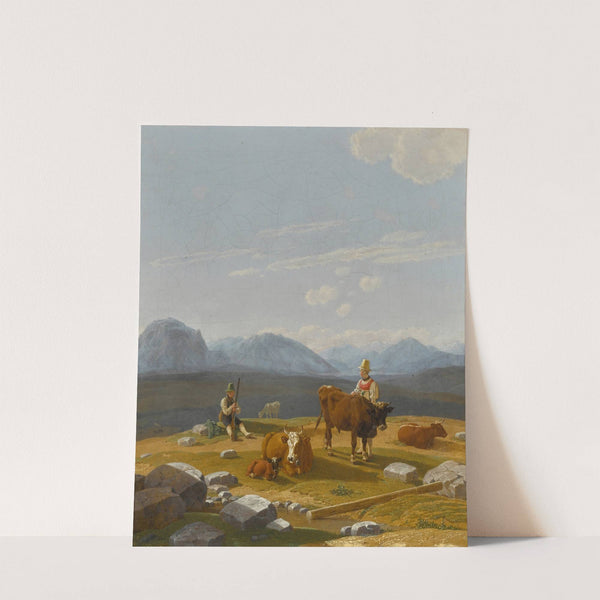 On the Alpine Pasture by Wilhelm von Kobell