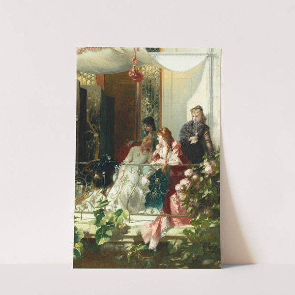 On the Balcony by Conrad Kiesel