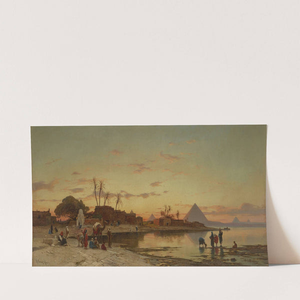 On the banks of the Nile by Hermann David Salomon Corrodi