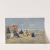 On the Beach (1894) by Eugène Boudin