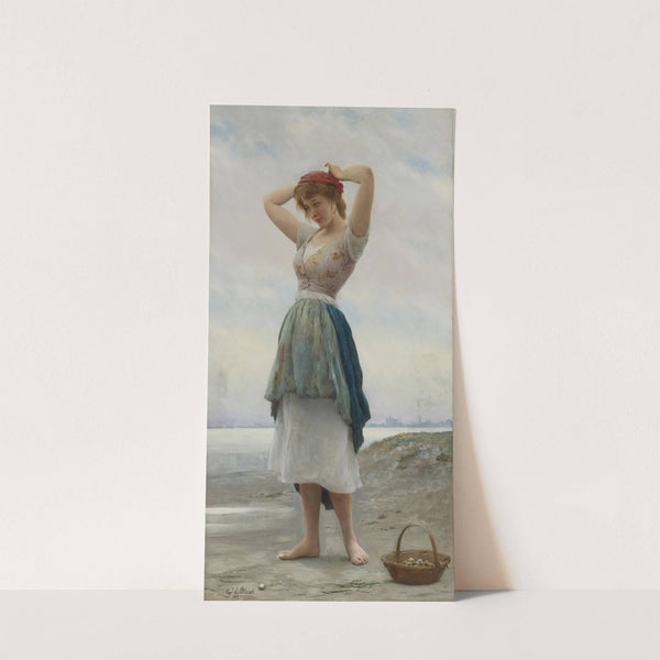 On the Beach by Eugen von Blaas