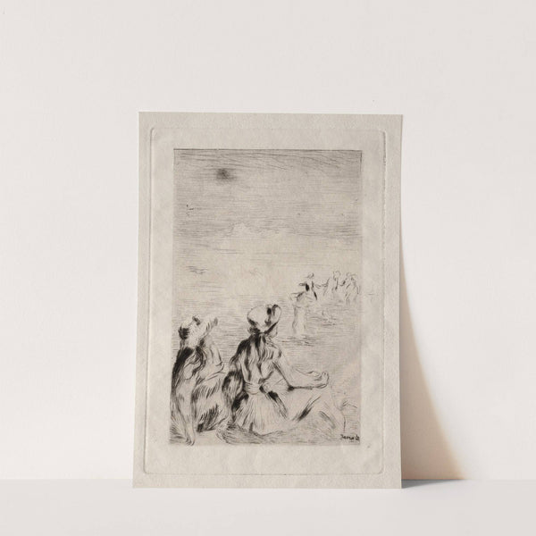 On the Beach at Berneval by Pierre-Auguste Renoir