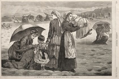 On the Beach at Long Branch – The Children’s Hour (1874)