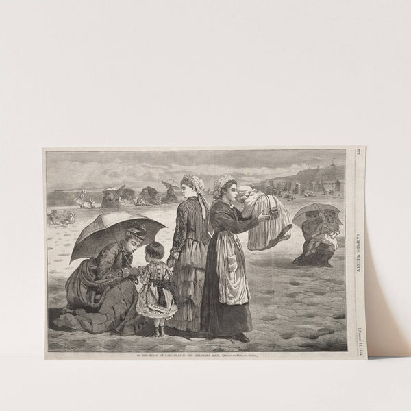 On the Beach at Long Branch – The Children’s Hour (1874) by Winslow Homer