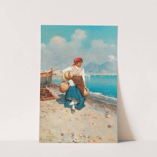 On The Beach At Naples by Bernardo Hay