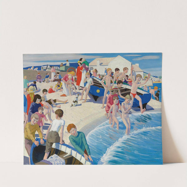 On the beach at Newlyn by Ernest Procter