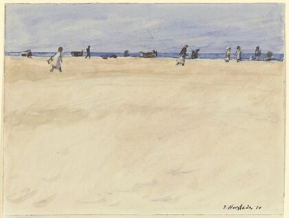 On the Beach at Port Said