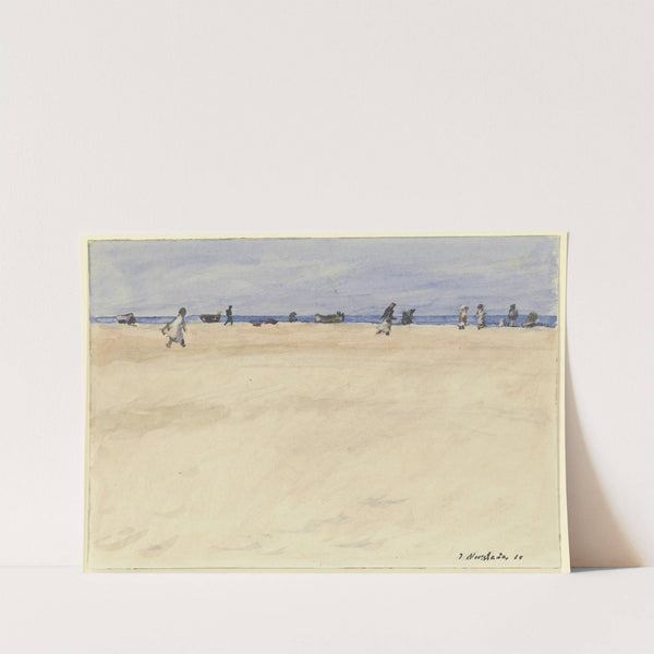 On the Beach at Port Said by Jakob Nussbaum