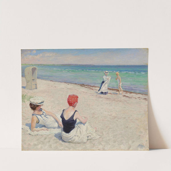 On the beach, Falsterbro by Paul Fischer