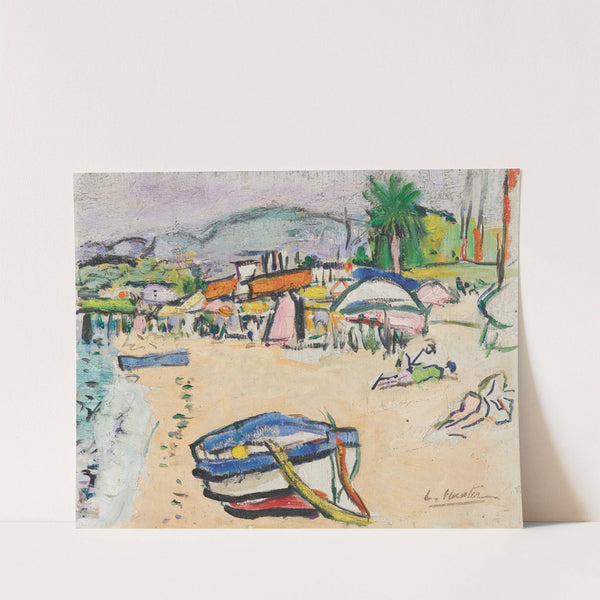 On The Beach, South Of France by George Leslie Hunter