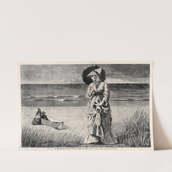 On the Beach – Two are Company, Three are None (1872) by Winslow Homer